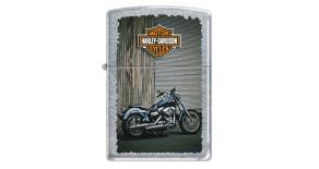 Зажигалка ZIPPO Harley-Davidson®, с покрытием Street Chrome™, латунь/сталь, серебристая, 36x12x56 мм